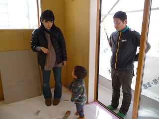 お施主さん現場見学